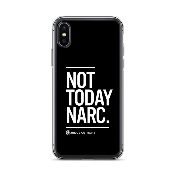 Not Today Narc iPhone Case - White