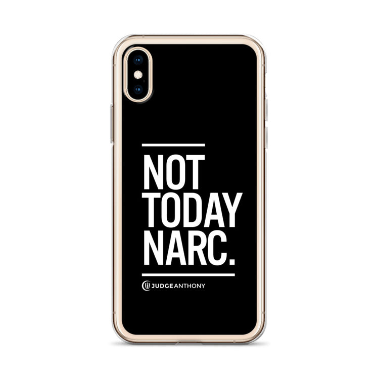 Not Today Narc iPhone Case - White