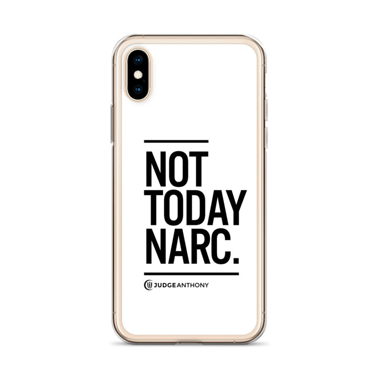 Not Today Narc iPhone Case - Black