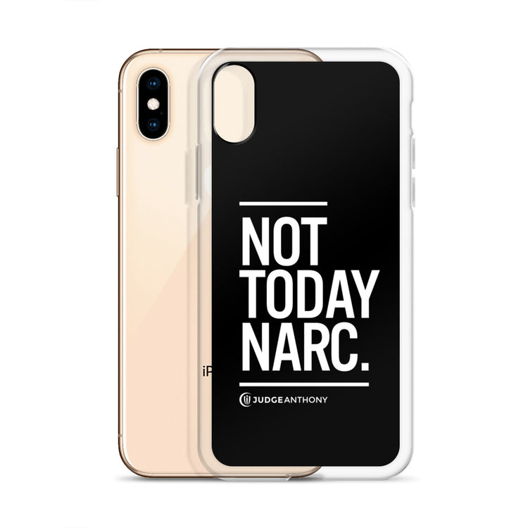 Not Today Narc iPhone Case - White