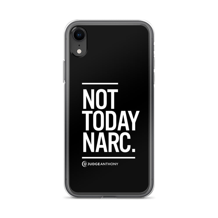 Not Today Narc iPhone Case - White