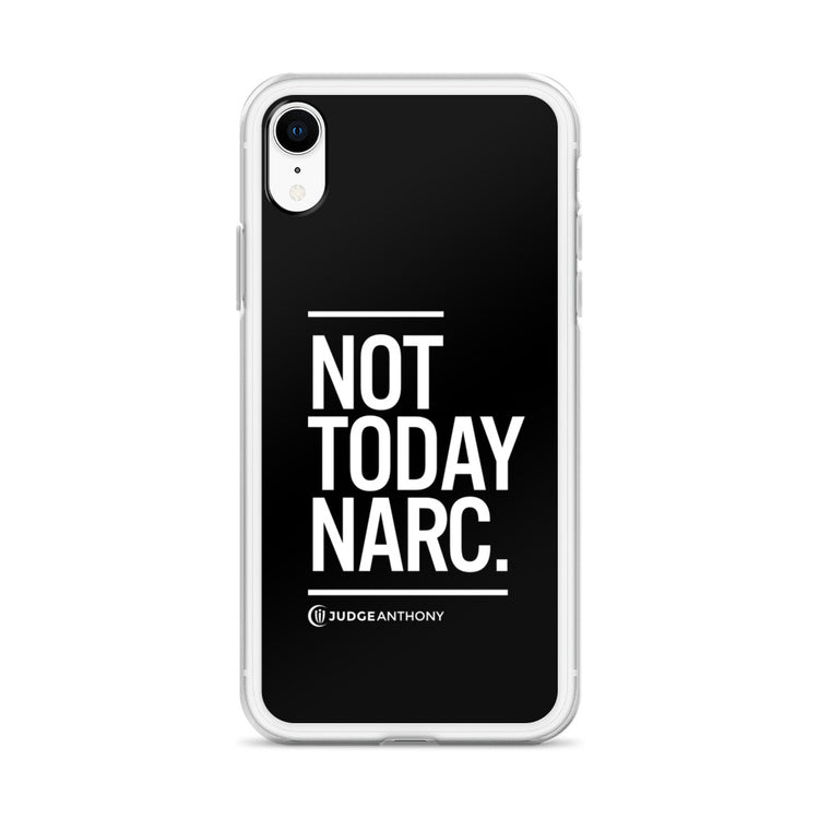 Not Today Narc iPhone Case - White