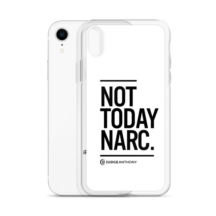 Not Today Narc iPhone Case - Black