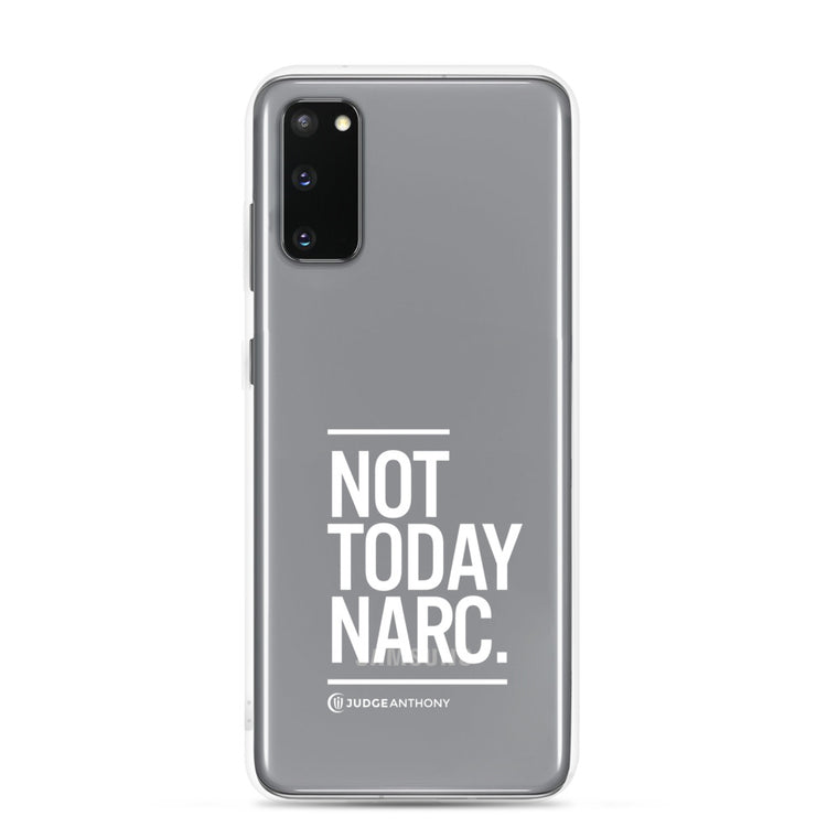 Not Today Narc Samsung Case - White